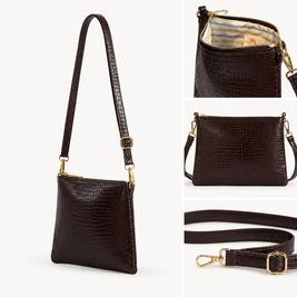 AMPMsis Original Mini Leather Crossbody Bag – Brown – Soft Finish - Bogota Crafted