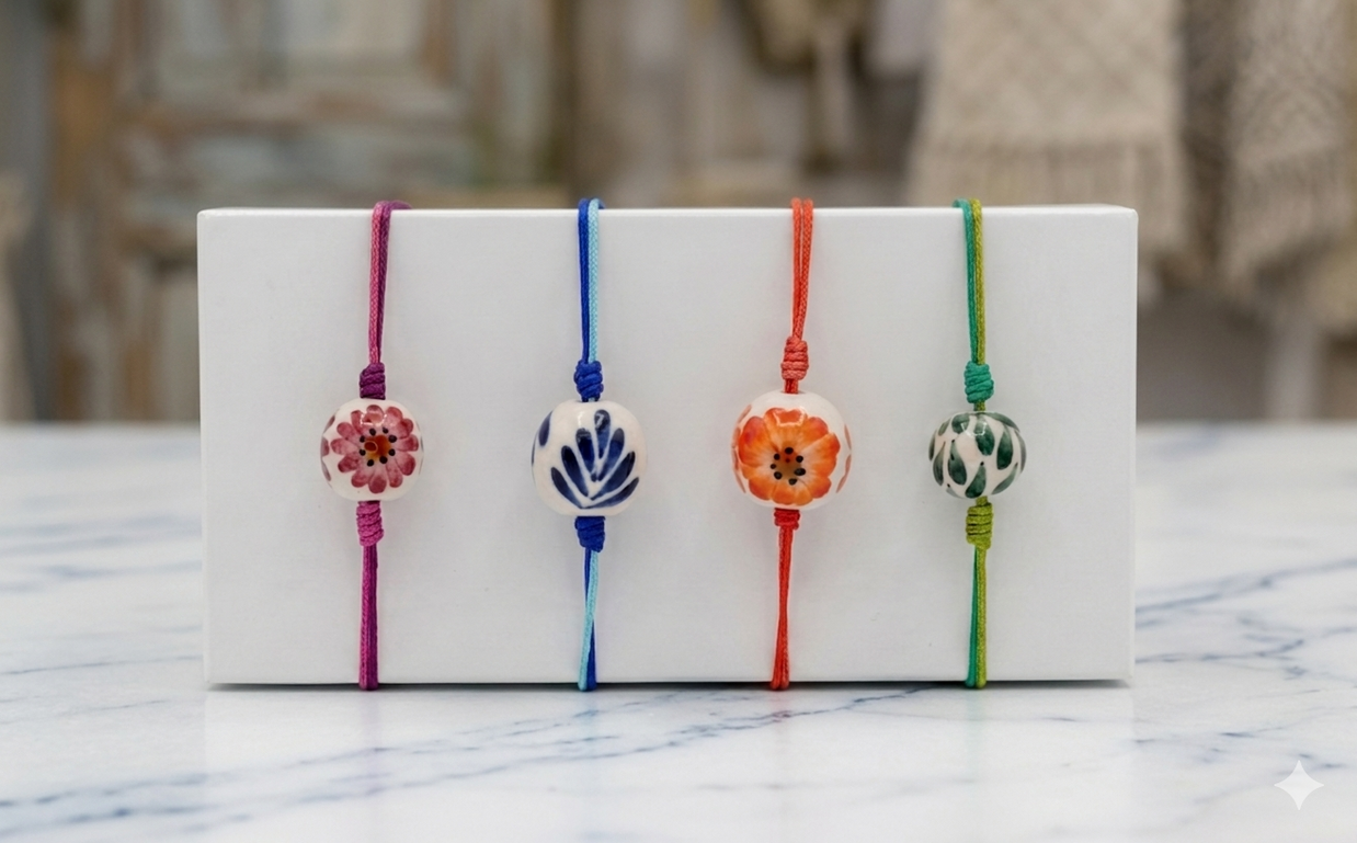 Coastal Braid Beaded Jewelry Bracelet