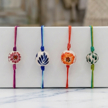 Coastal Braid Beaded Jewelry Bracelet