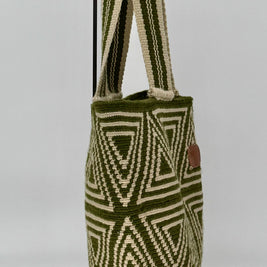 Green Handwoven Large Tote – Handmade Colombian Tote Bag | Everyday Carry, Durable & Lightweight2