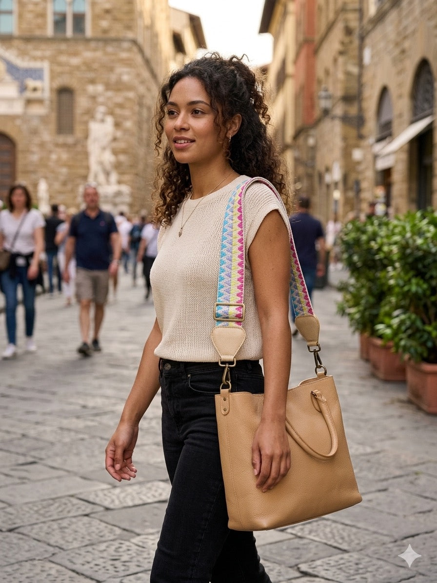 AMPMsis Handwoven Wayuu Bag Strap | Woven Crossbody Purse Replacement