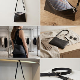 AMPMsis Original Mini Leather Crossbody Bag – Black – Soft Finish - Bogota Crafted