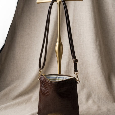AMPMsis Original Mini Leather Crossbody Bag – Brown – Soft Finish - Bogota Crafted