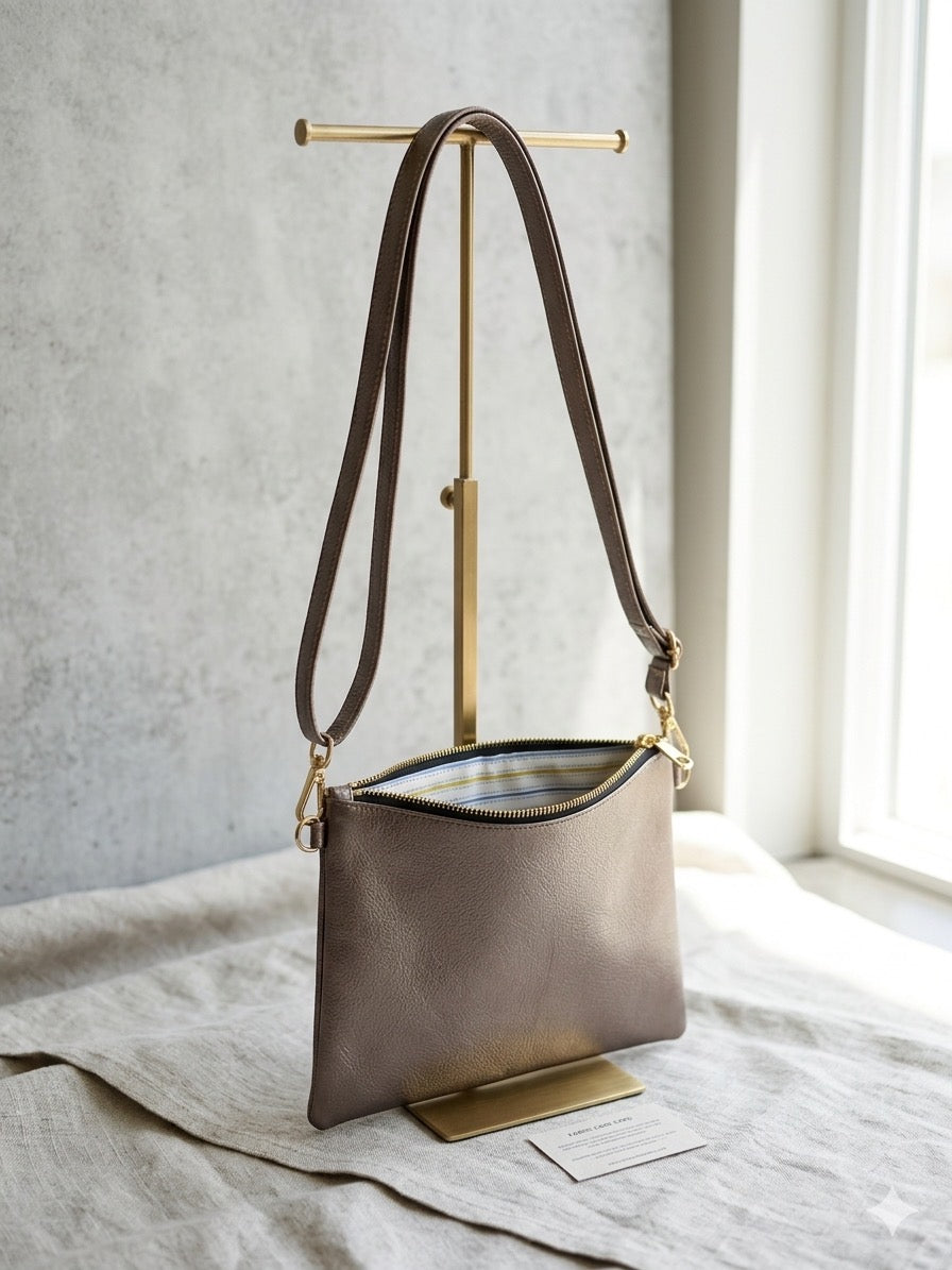 AMPMsis Original Mini Leather Crossbody Bag – Cooper – Soft Finish - Bogota Crafted