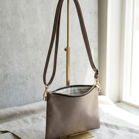 AMPMsis Original Mini Leather Crossbody Bag – Cooper – Soft Finish - Bogota Crafted