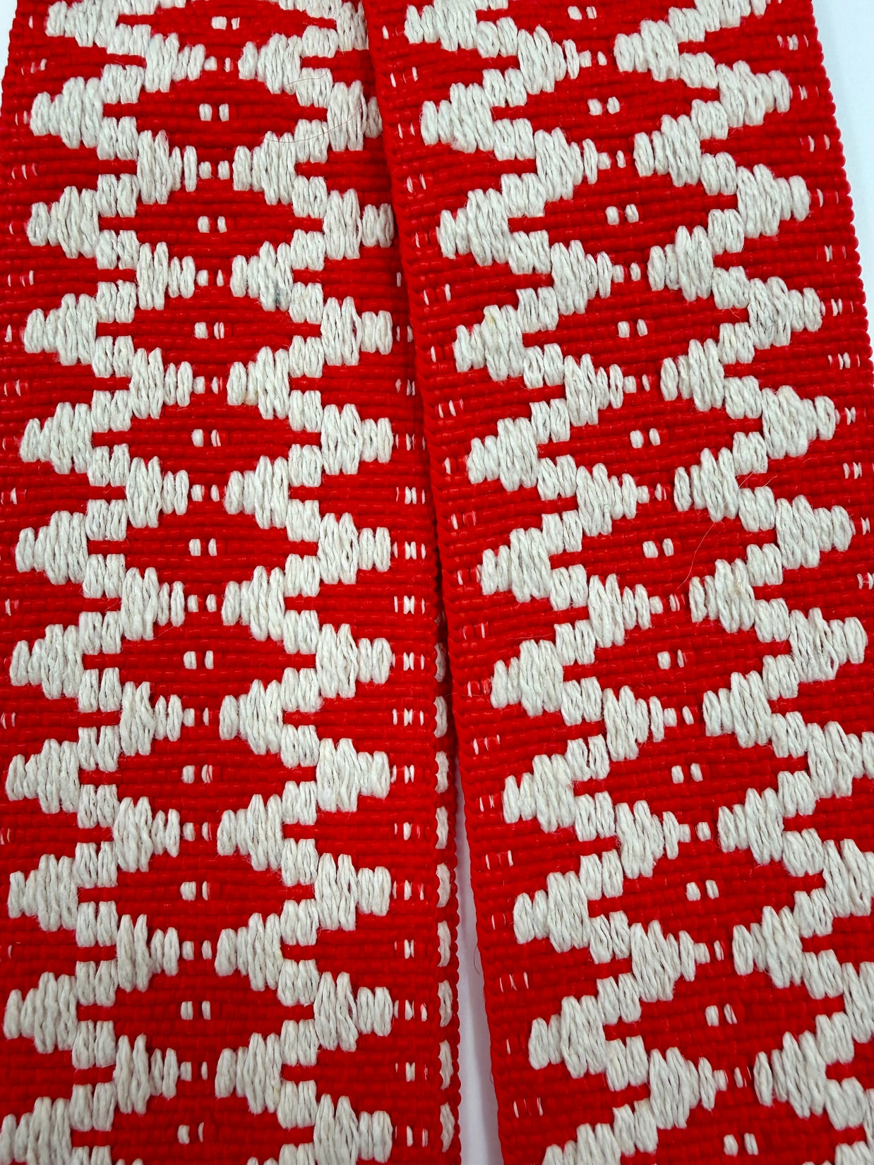 Crimson Ember Handwoven Yoga Mat Strap