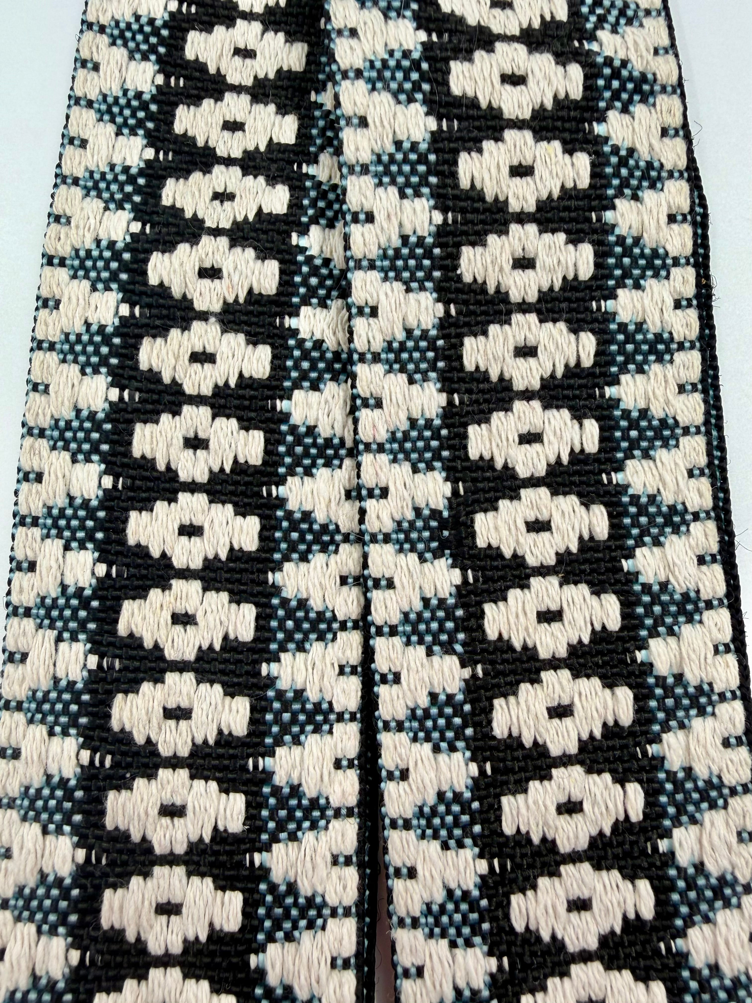 Silver Echo Handwoven Yoga Mat Strap