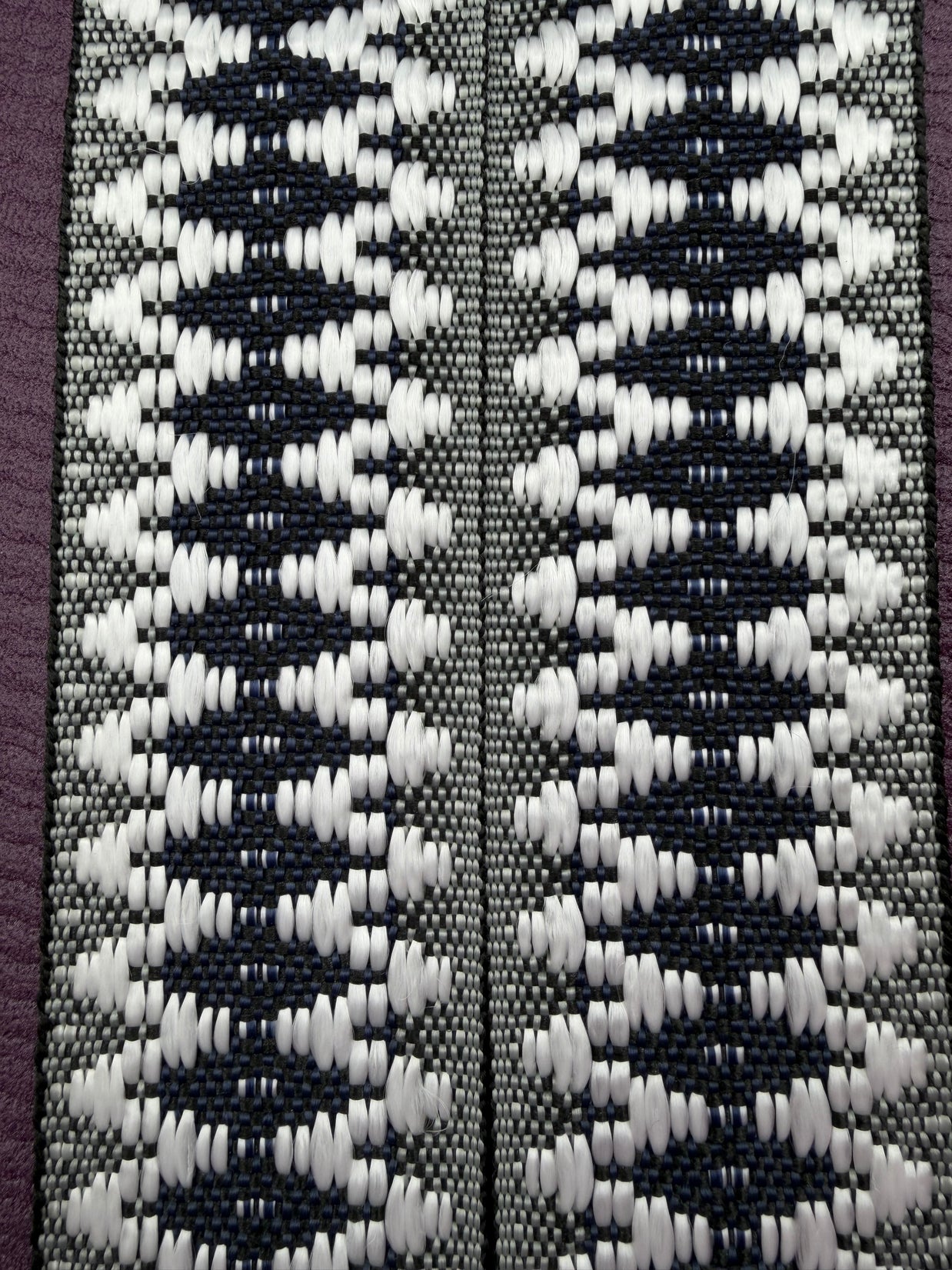 Charcoal Mist Handwoven Yoga Mat Strap