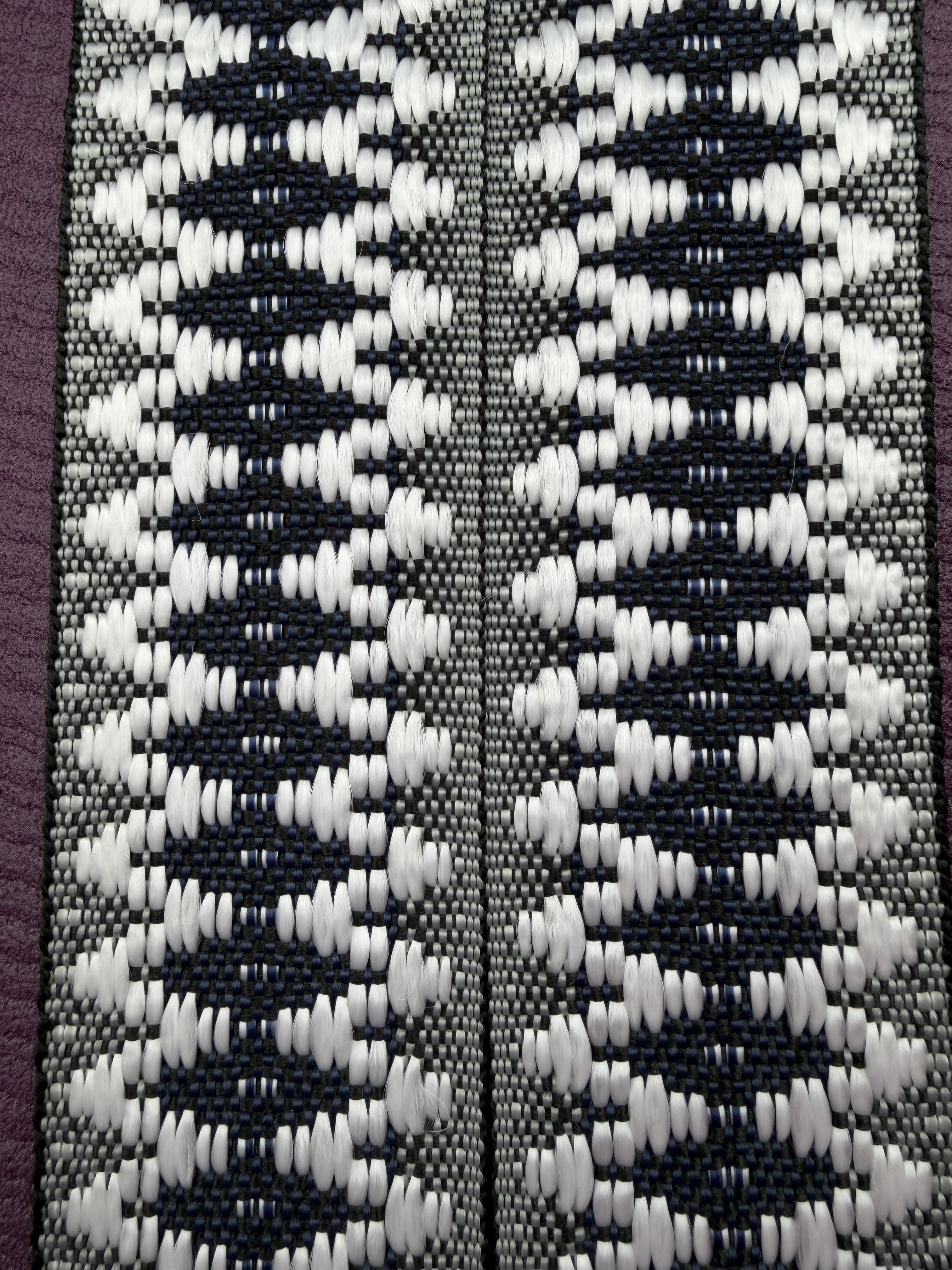 Charcoal Mist Handwoven Yoga Mat Strap