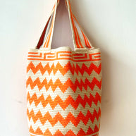 Yara Backpack Orange Lines