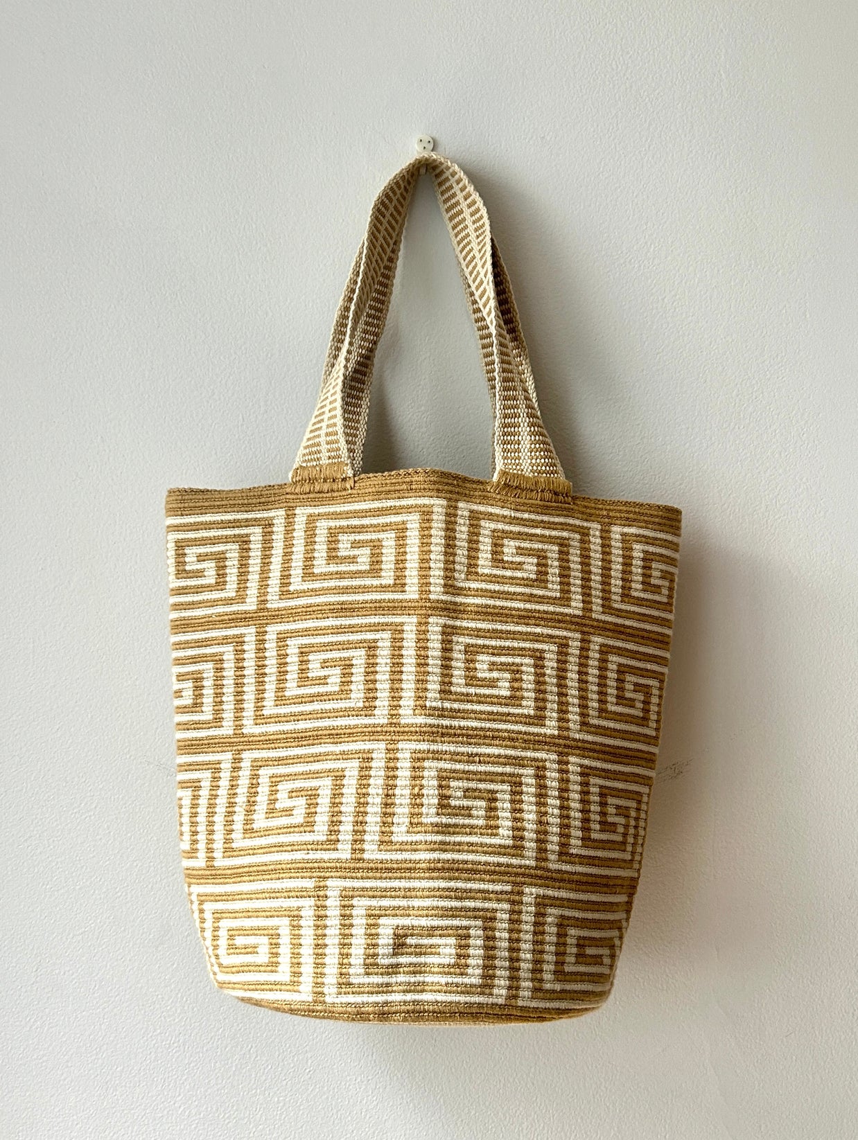 Camel Geometric Nerfi Backpack