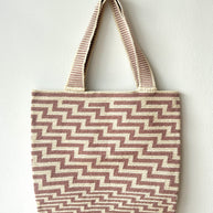 Handmade Tote Pink Zigzag PC Case