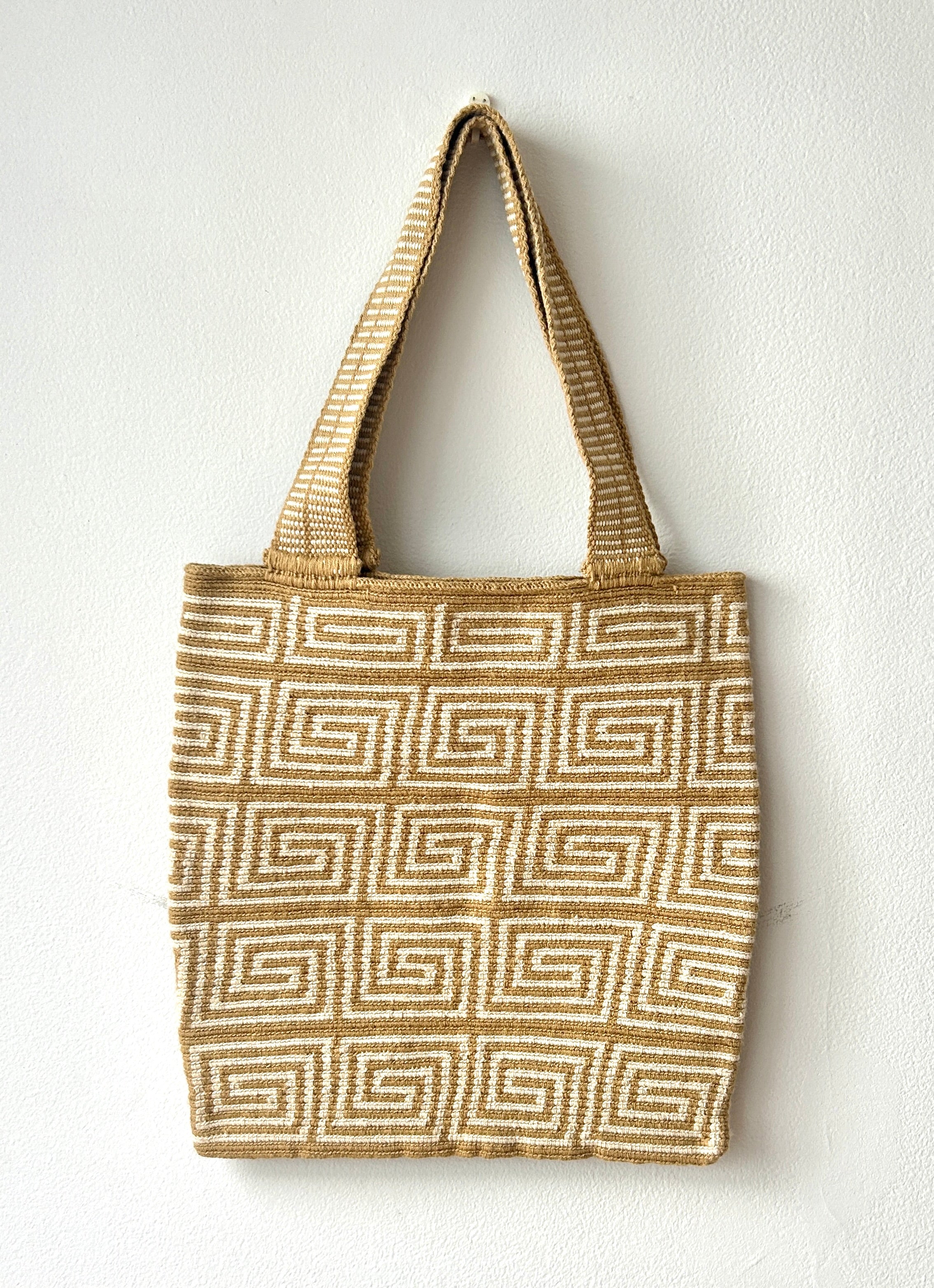 Camel Labyrinth PC Case Handmade Tote