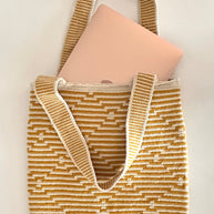 Camel Labyrinth PC Case Handmade Tote
