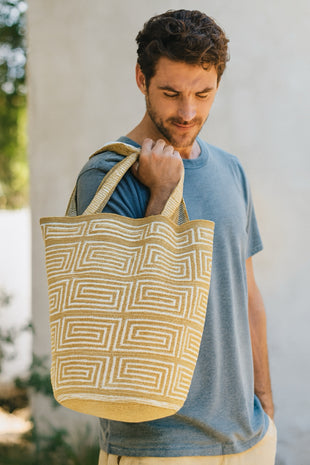 Camel Geometric Nerfi Backpack