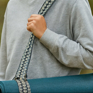 Tawa Handwoven Yoga Mat Strap – Colorful Artisan Yoga Mat Carrier