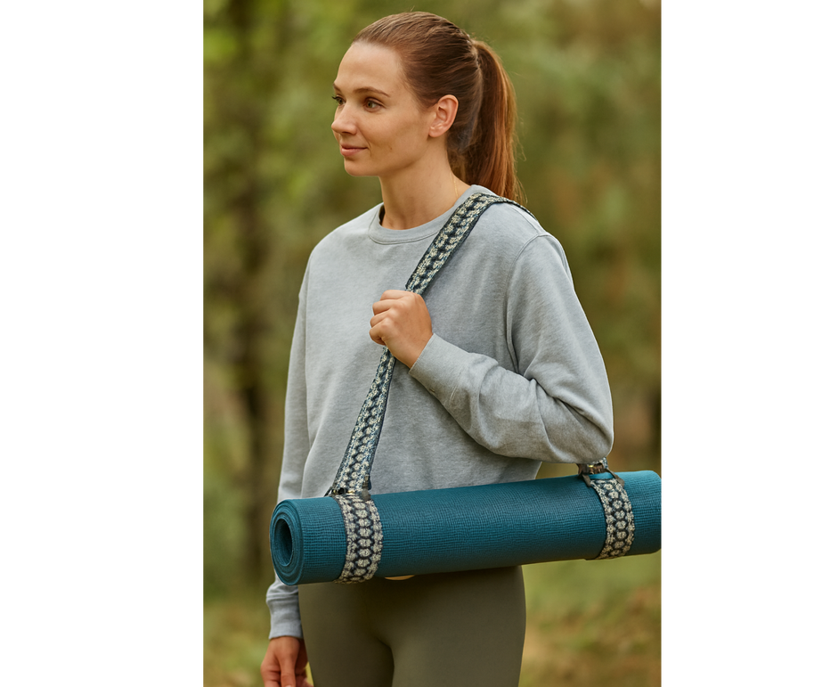 Tawa Handwoven Yoga Mat Strap – Natural Fiber Yoga Mat Carrier