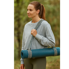 Tawa Yoga Mat Carrying Strap Grey Black
