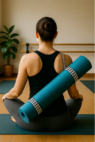 Tawa Yoga Mat Carrying Strap Grey Black