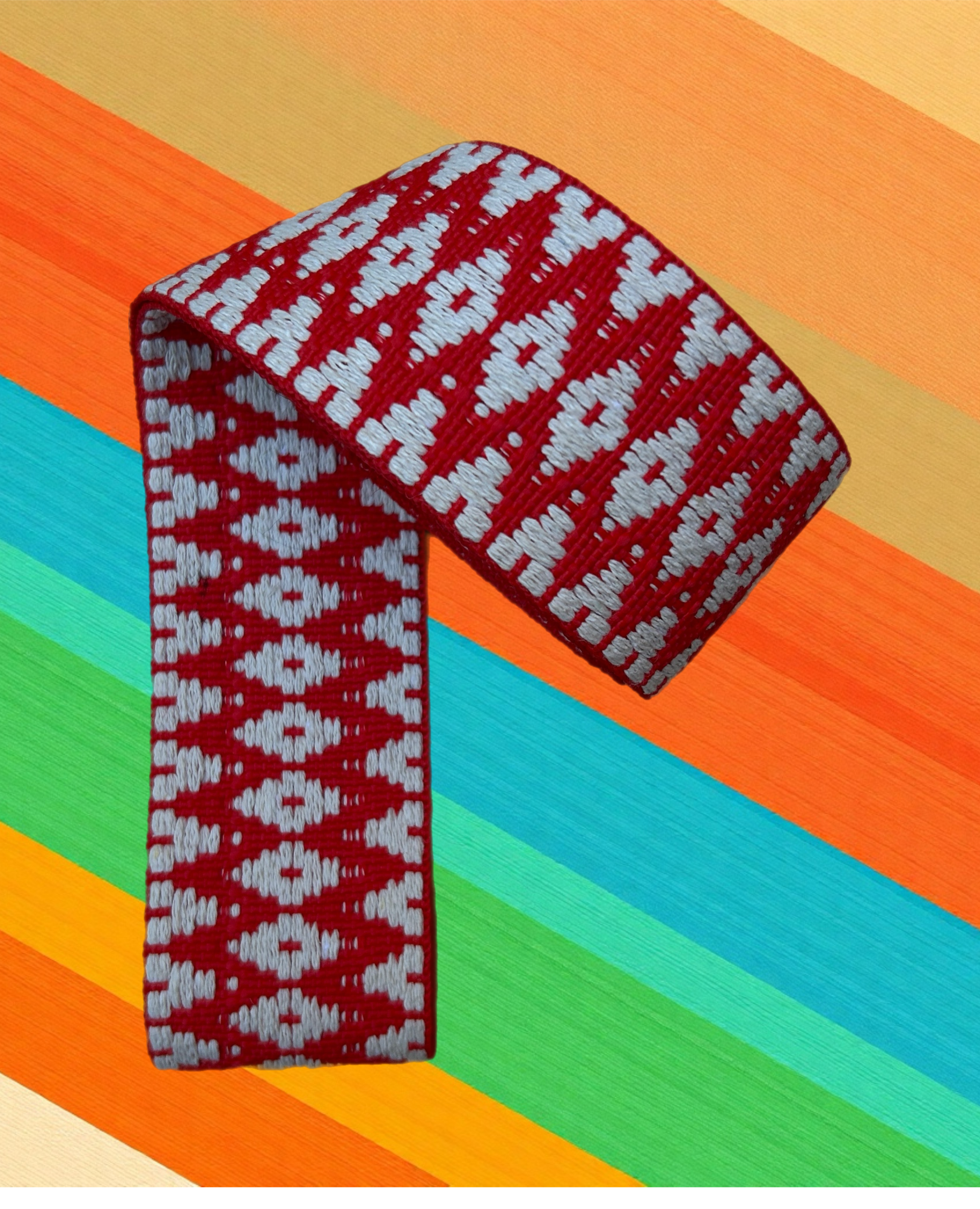 Tawa Yoga Mat Carrying Strap Red White