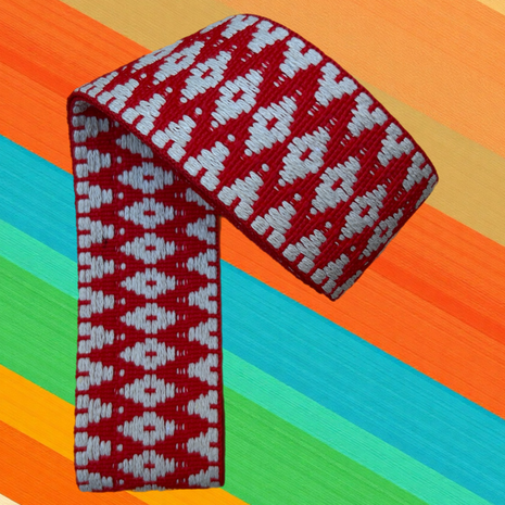 Tawa Yoga Mat Carrying Strap Red White