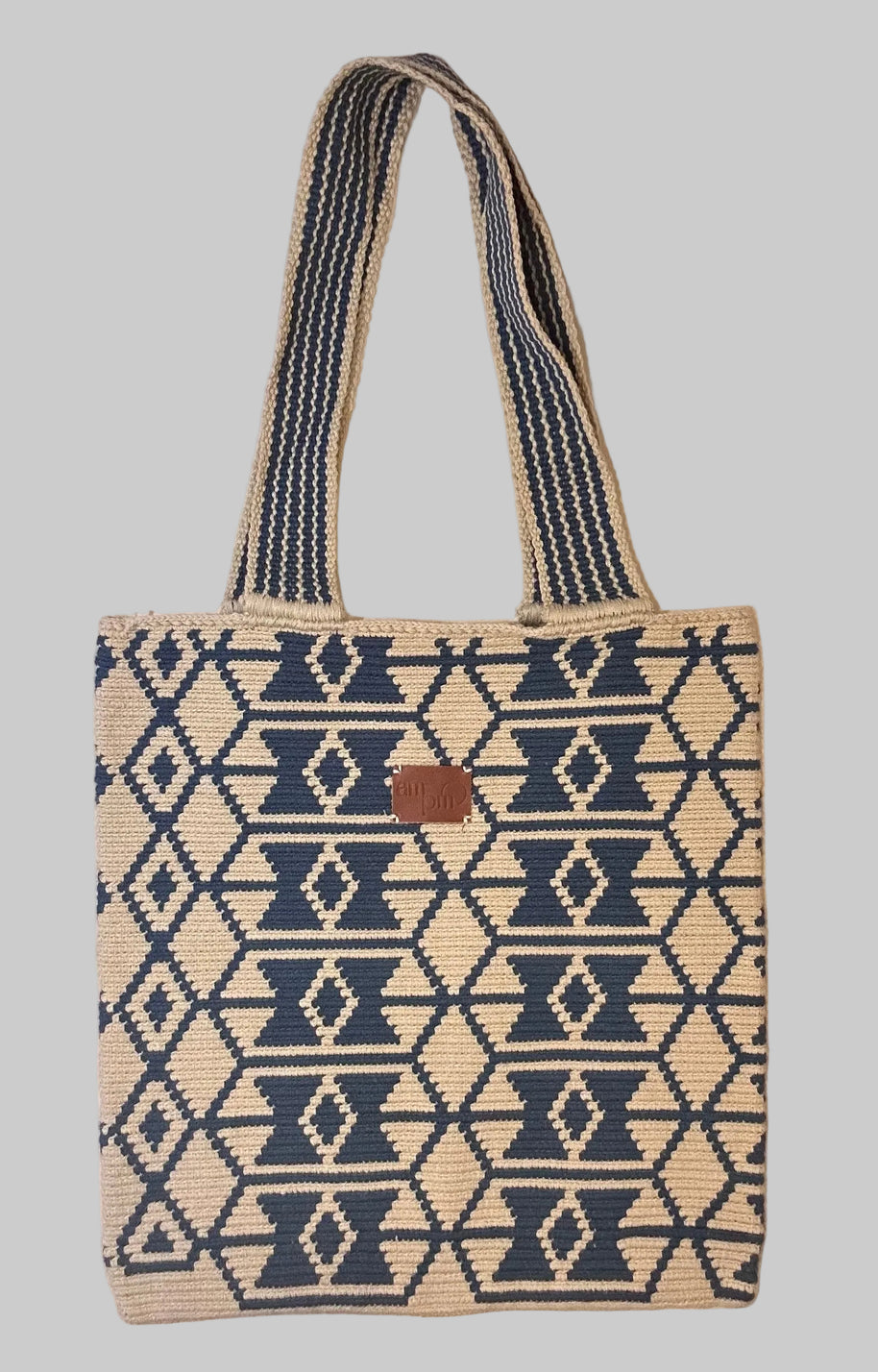 Macondo Handwoven Tote Bag for Work and Travel Lightweight Durable Handcrafted Artisan Style