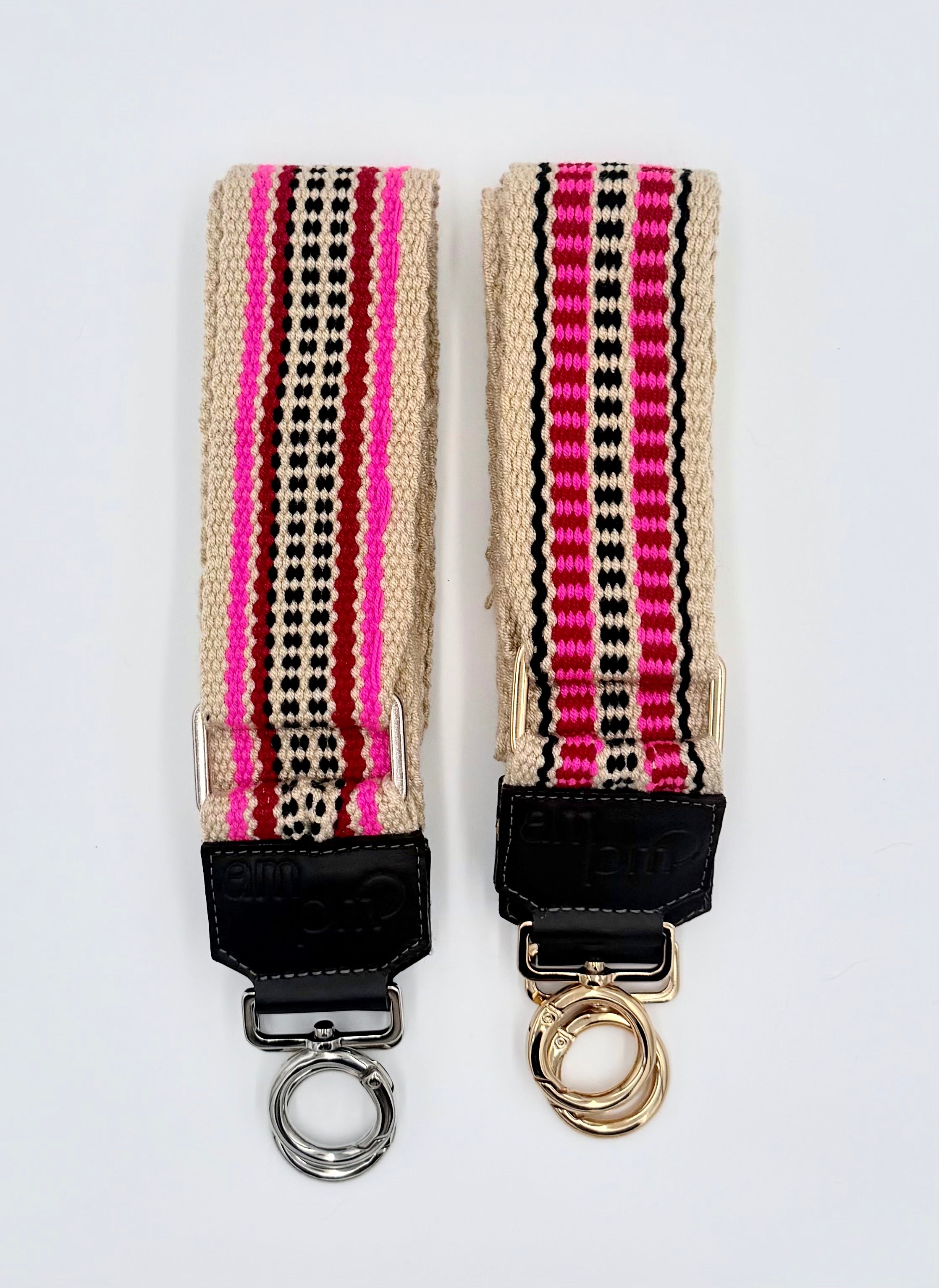 Handwoven Wayuu Bag Strap - Premium Adjustable Edition Color Stripe