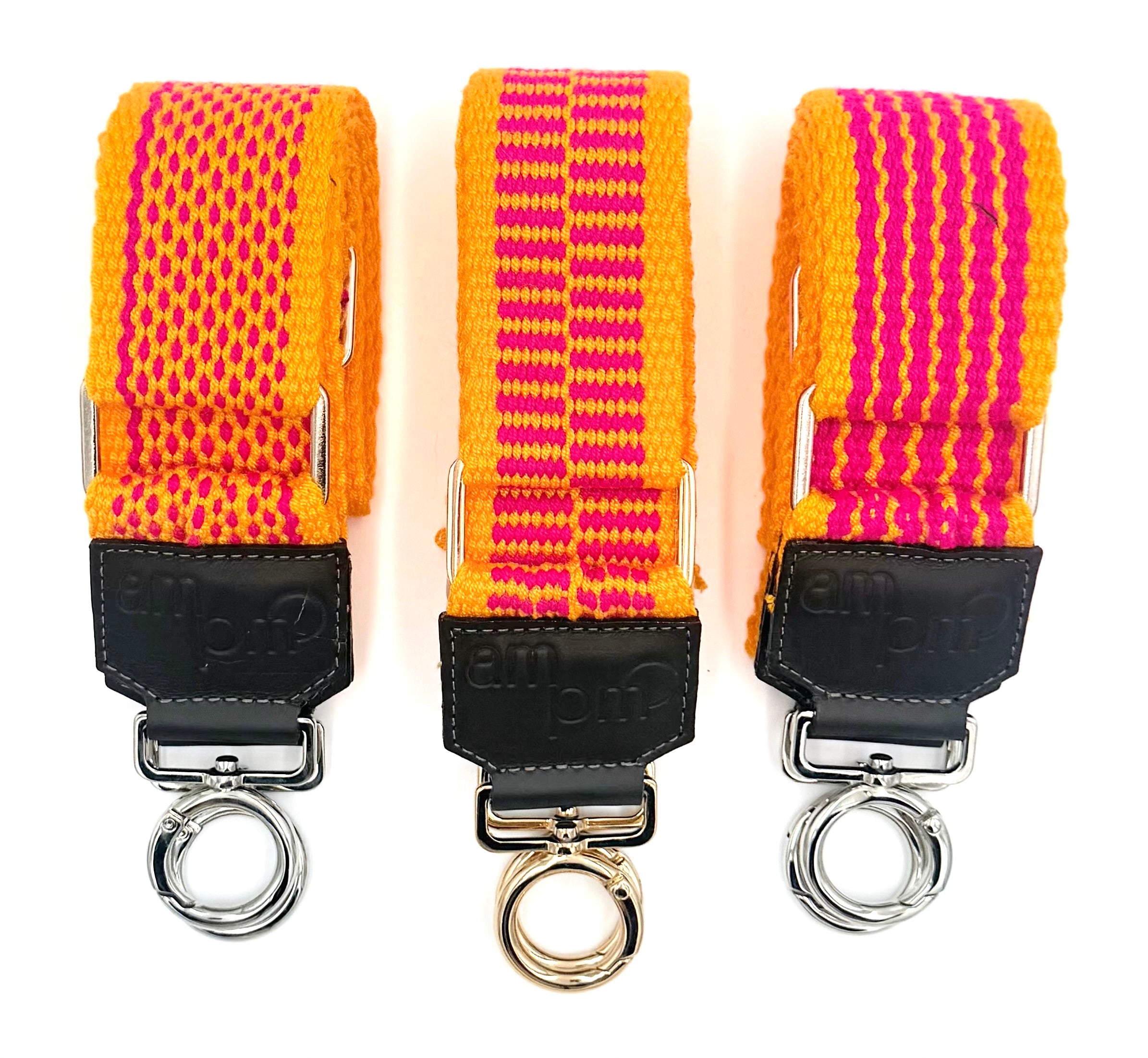 Handwoven Wayuu Bag Strap - Premium Adjustable Edition Orange Red