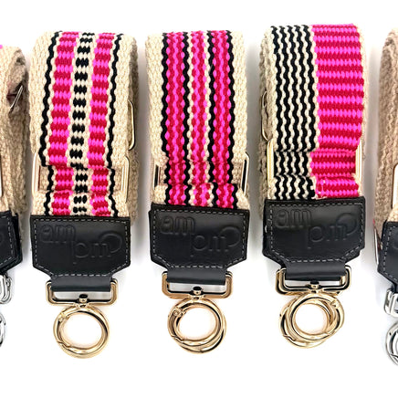 Handwoven Wayuu Bag Strap - Premium Adjustable Edition Color Stripe
