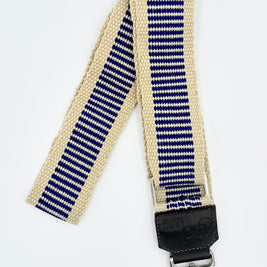 Handwoven Wayuu Bag Strap - Premium Adjustable Edition Blue & Neutral
