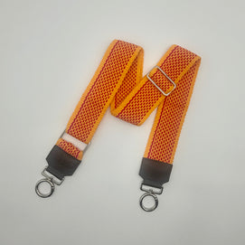 Handwoven Wayuu Bag Strap - Premium Adjustable Edition Orange Red