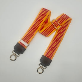 Handwoven Wayuu Bag Strap - Premium Adjustable Edition Orange Red