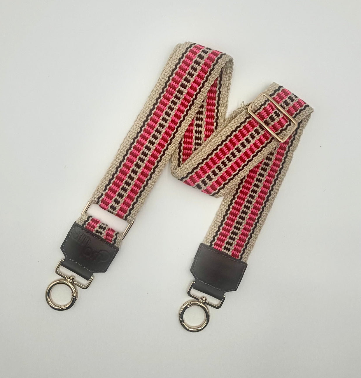 Handwoven Wayuu Bag Strap - Premium Adjustable Edition Color Stripe