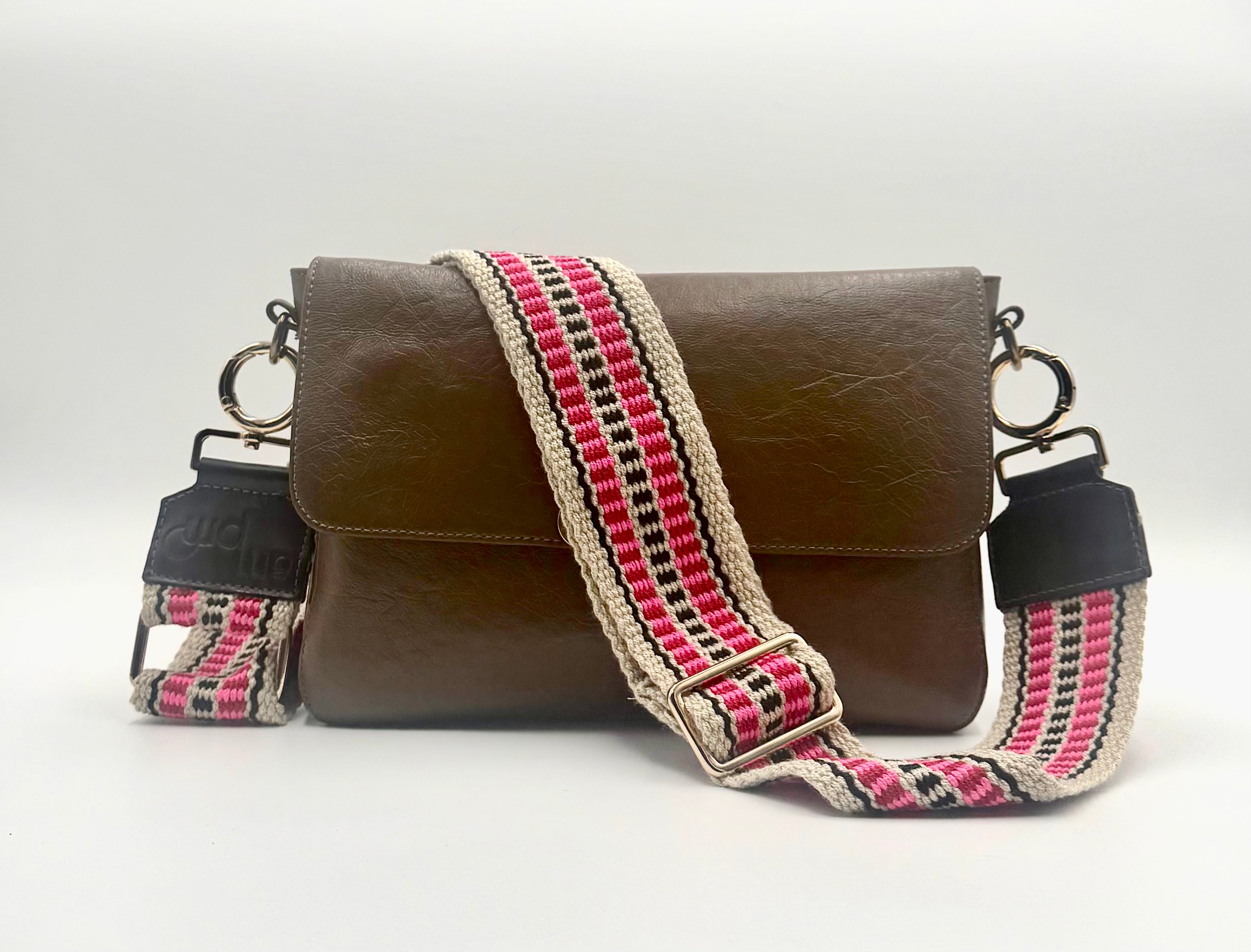 Handwoven Wayuu Bag Strap - Premium Adjustable Edition Color Stripe