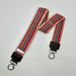 Handwoven Wayuu Bag Strap - Premium Adjustable Edition Color Stripe