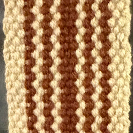 Wayuu Woven Rectangular Tote Bag – Terracotta Rust Scroll Diamond Lattice