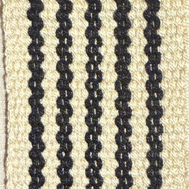 Wayuu Handwoven Tote Bag – Black & Cream Zig-Zag