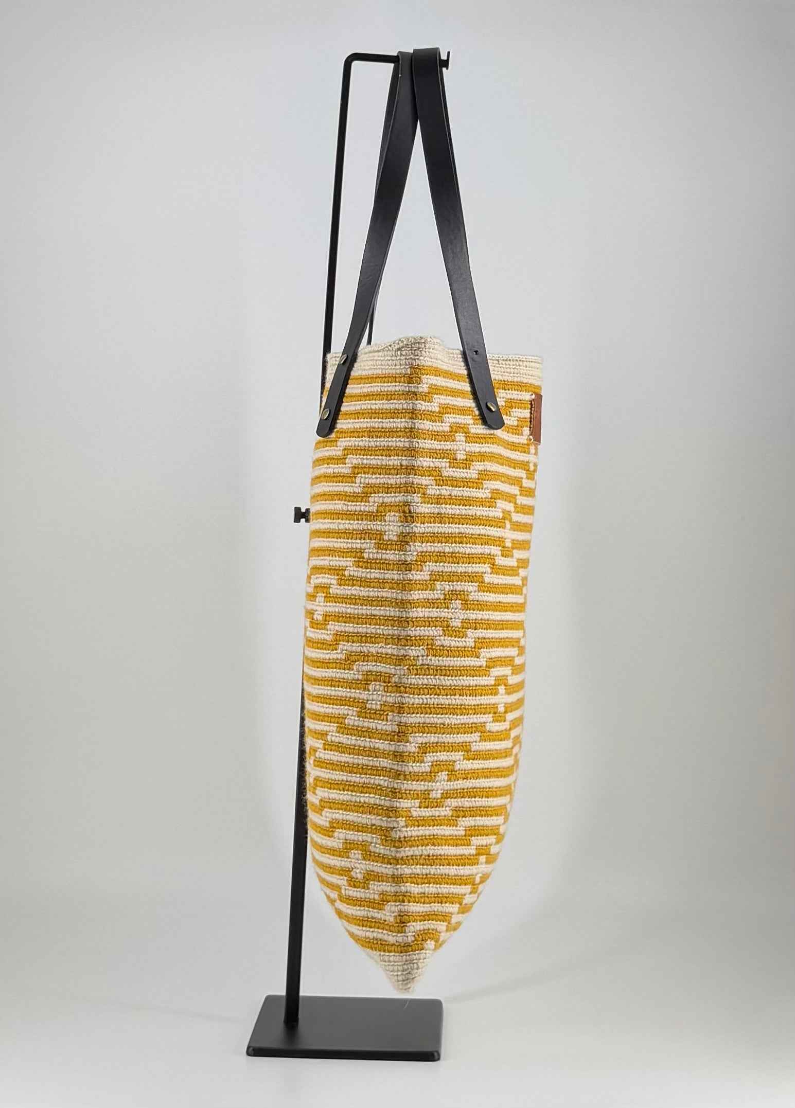 Ana Handwoven & Leather Tote Bag