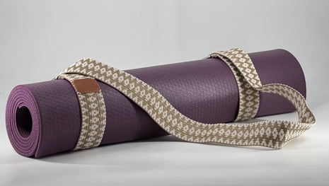 Tawa Handwoven Yoga Mat Strap – Camel Yoga Mat Carrier, Adjustable