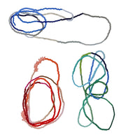 Verdant Wave Long Necklace (Blue/Green)