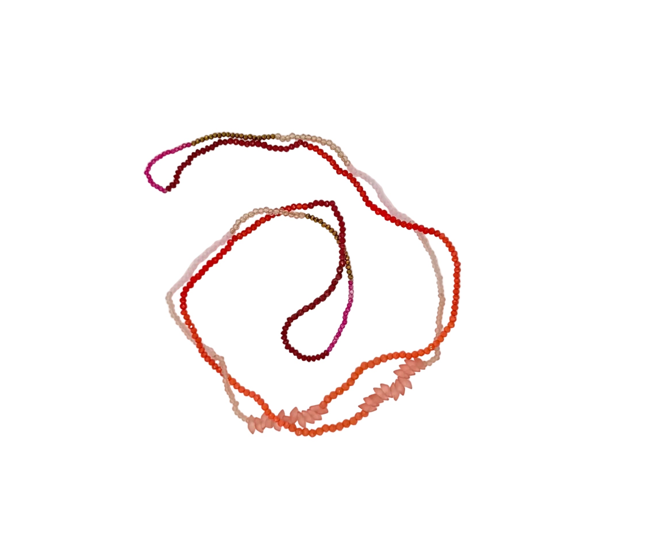 Canyon Sunset Long Wave Jewelry Necklace