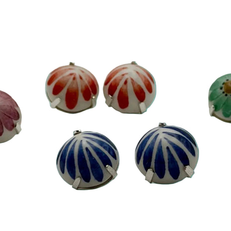 Pastel Pebble Mini Stud Jewelry Earrings Set