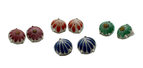 Pastel Pebble Mini Stud Earrings Set