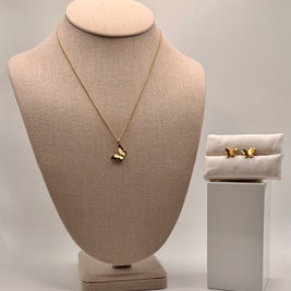 Double Butterfly Stud Earrings