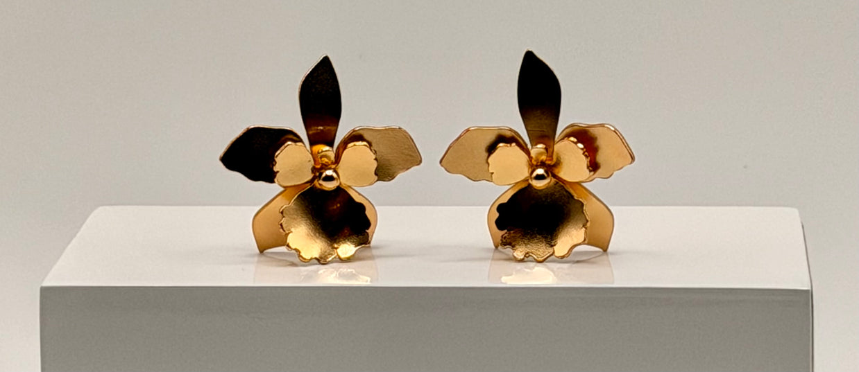 Quadricolor Orchid Earrings