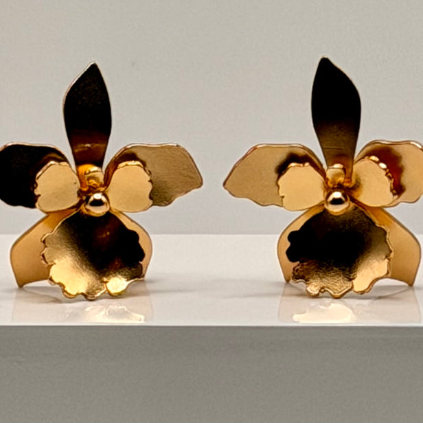 Quadricolor Orchid Earrings