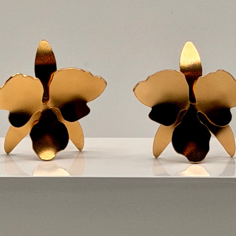 Cattleya Orchid Earrings