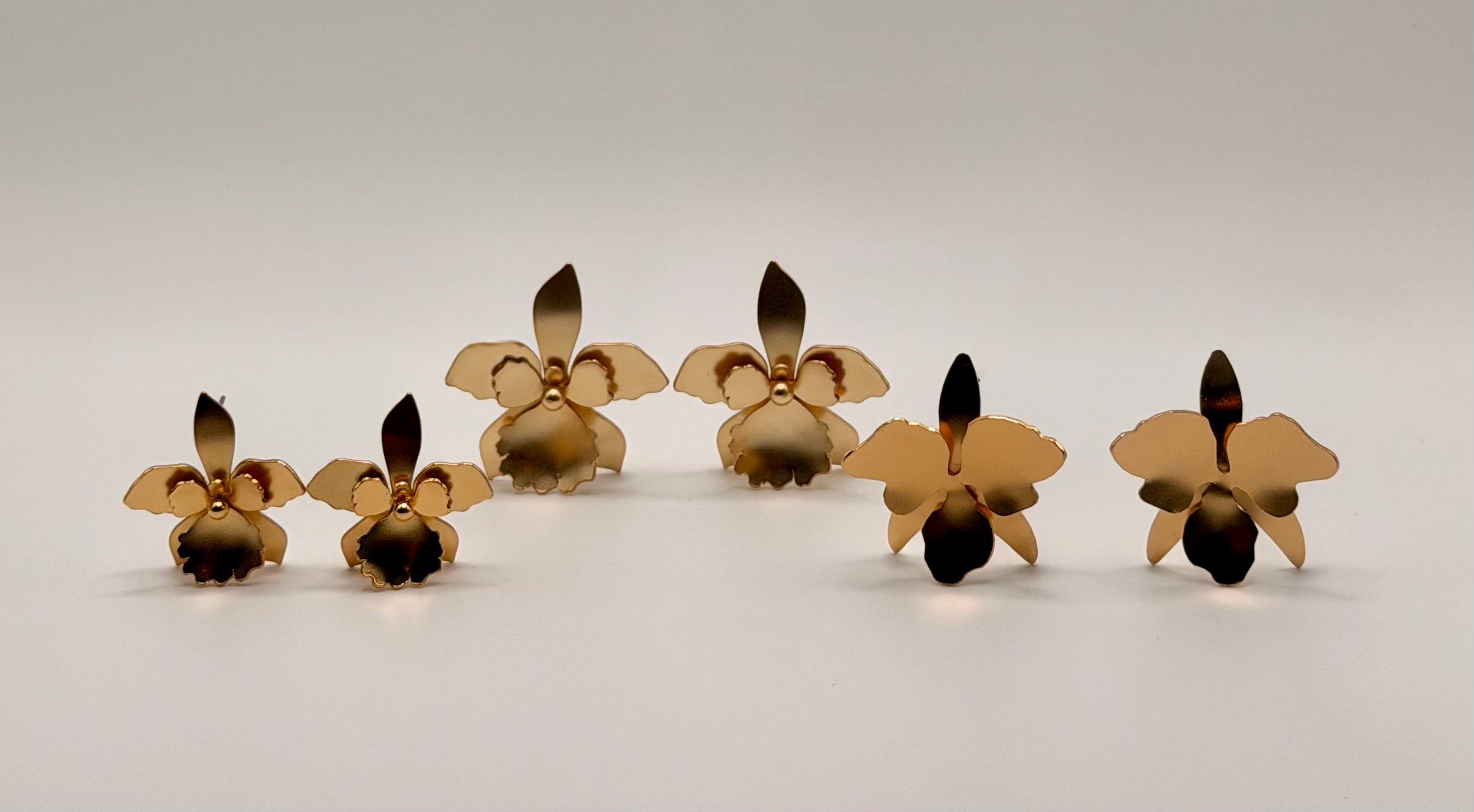 Cattleya Orchid Earrings