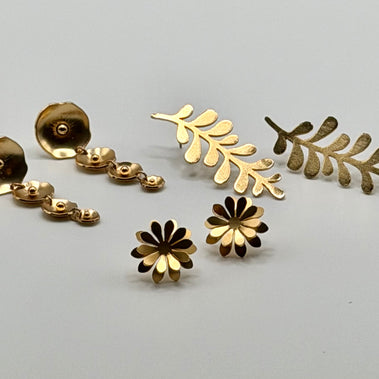 Leaf Earrings – Colombian Páramo Inspired