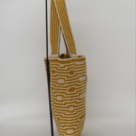 Amber Mustard Handwoven Tote – Crochet Bag for Work & Travel